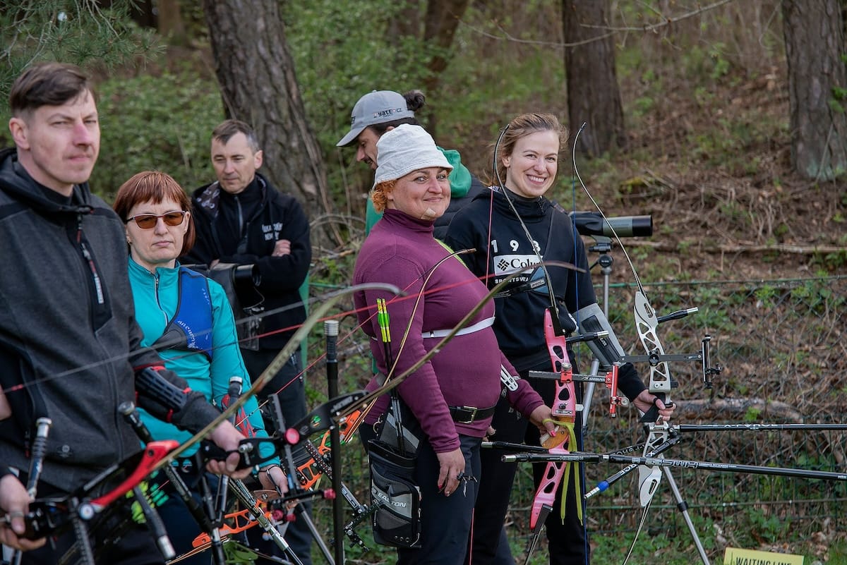 Pradedantieji lankininkai pirmoje treniruotėje